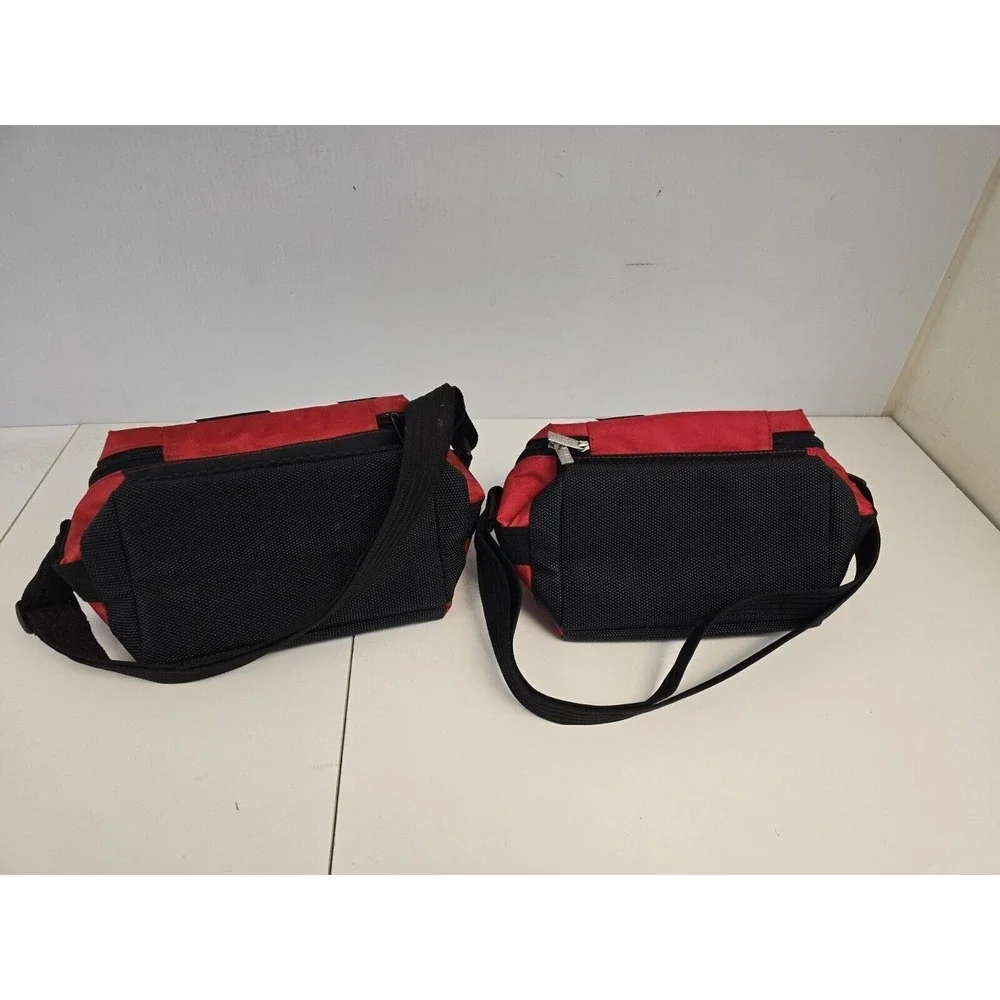 Vintage Nascar Cooler Set With Front And Back Pocket And Checkered Flag